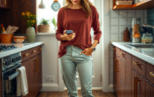 non stick cookware set with detachable — lifestyle photo showing Kitchen Academy Non Stick in use