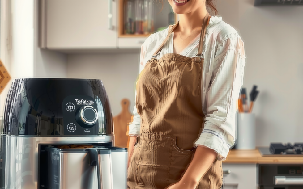 Tefal XXL Fryer 11L — lifestyle photo showing Tefal XXL Fryer 11 in use