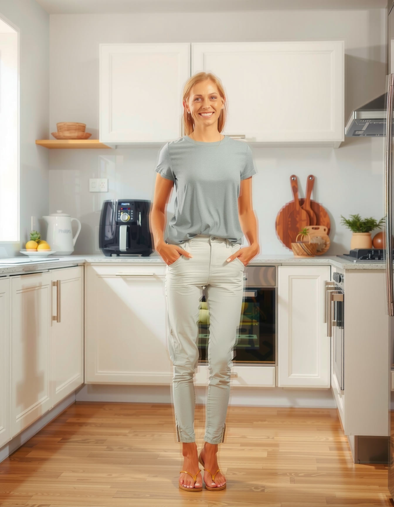 Philips Airfryer 5000 Series Dual Basket — lifestyle photo showing Philips Airfryer 5000 Series in use