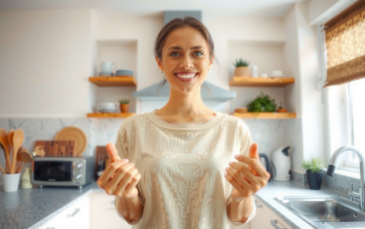 mini air fryer 2L — lifestyle photo showing Chefman 2L Mini Air in use