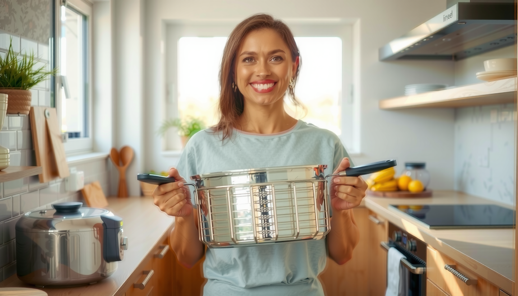 Breville Halo Flexi Air Fryer — lifestyle photo showing Breville Halo Flexi Air in use