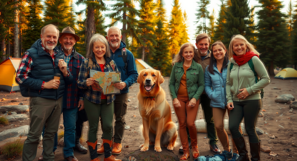 packable down blanket for camping — lifestyle photo showing Get Out Gear Down in use