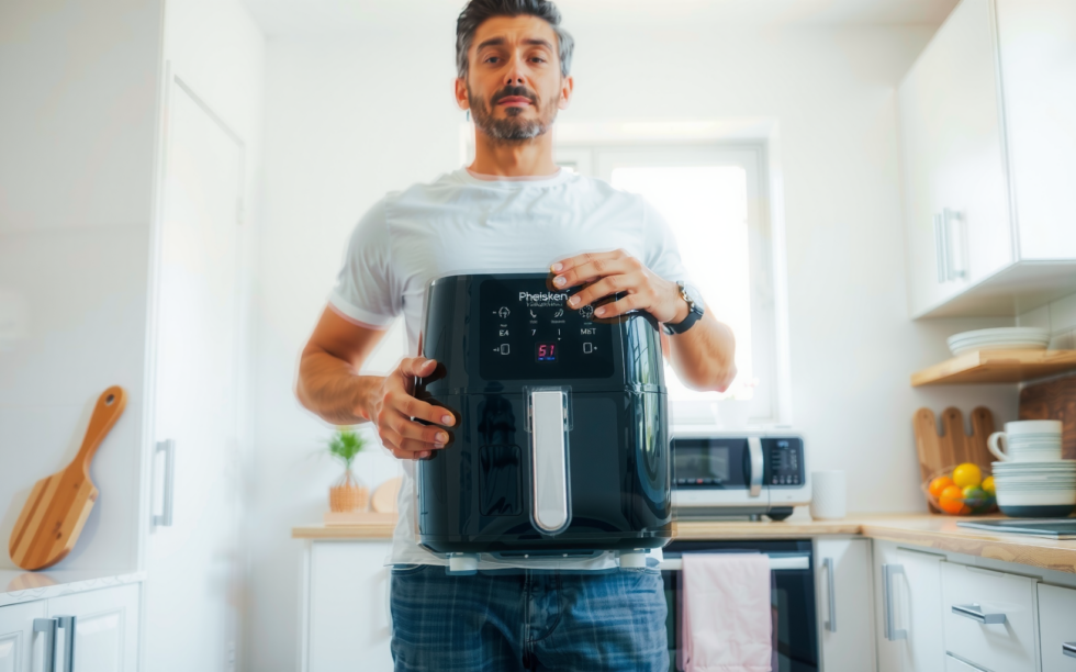 Ninja MAX Dual Zone Air Fryer — lifestyle photo showing Ninja MAX Dual Zone in use