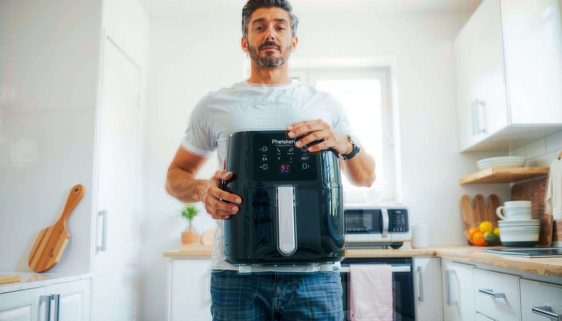 Ninja MAX Dual Zone Air Fryer — lifestyle photo showing Ninja MAX Dual Zone in use