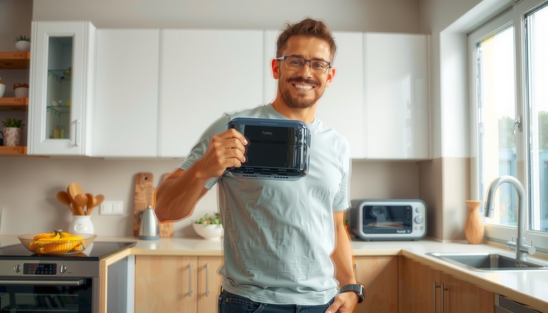 Ninja Foodi MAX Dual Zone Air — lifestyle photo showing Ninja Foodi MAX Dual in use