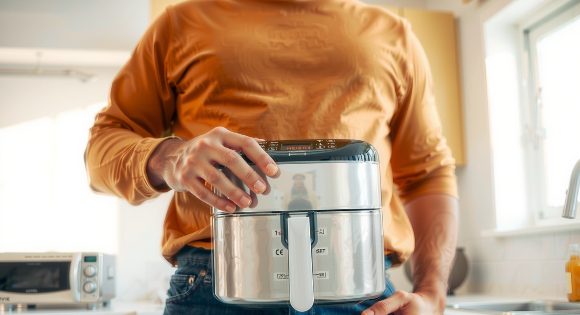 Instant Vortex Plus air fryer — lifestyle photo showing Instant Vortex Plus with in use