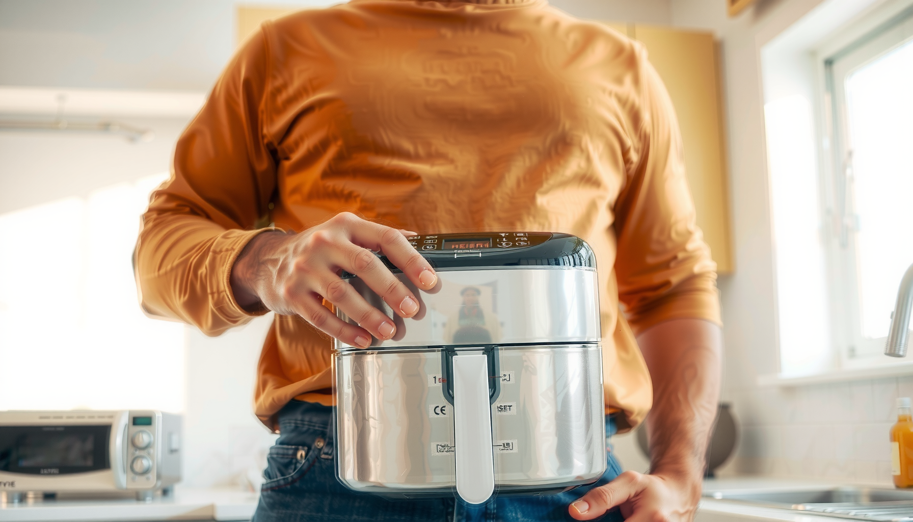 Instant Vortex Plus air fryer — lifestyle photo showing Instant Vortex Plus with in use