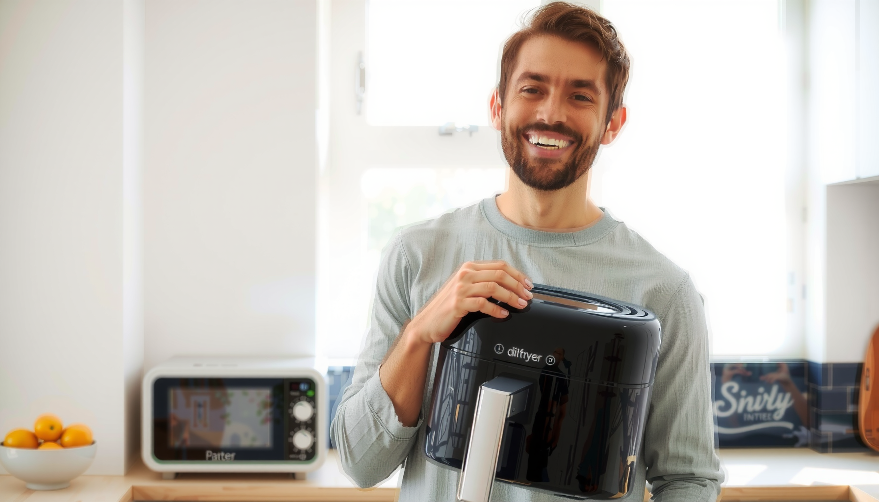 Tefal ActiFry Genius XL review — lifestyle photo showing Tefal ActiFry Genius XL in use