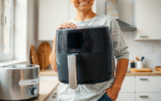 Philips Airfryer Essential XL review — lifestyle photo showing Philips Airfryer Essential XL in use