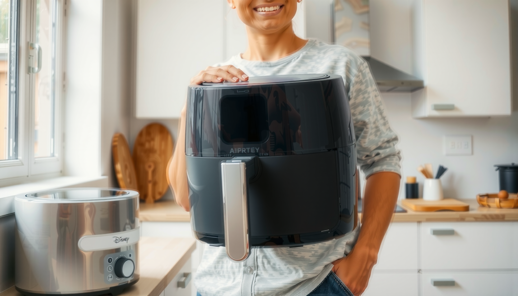 Philips Airfryer Essential XL review — lifestyle photo showing Philips Airfryer Essential XL in use