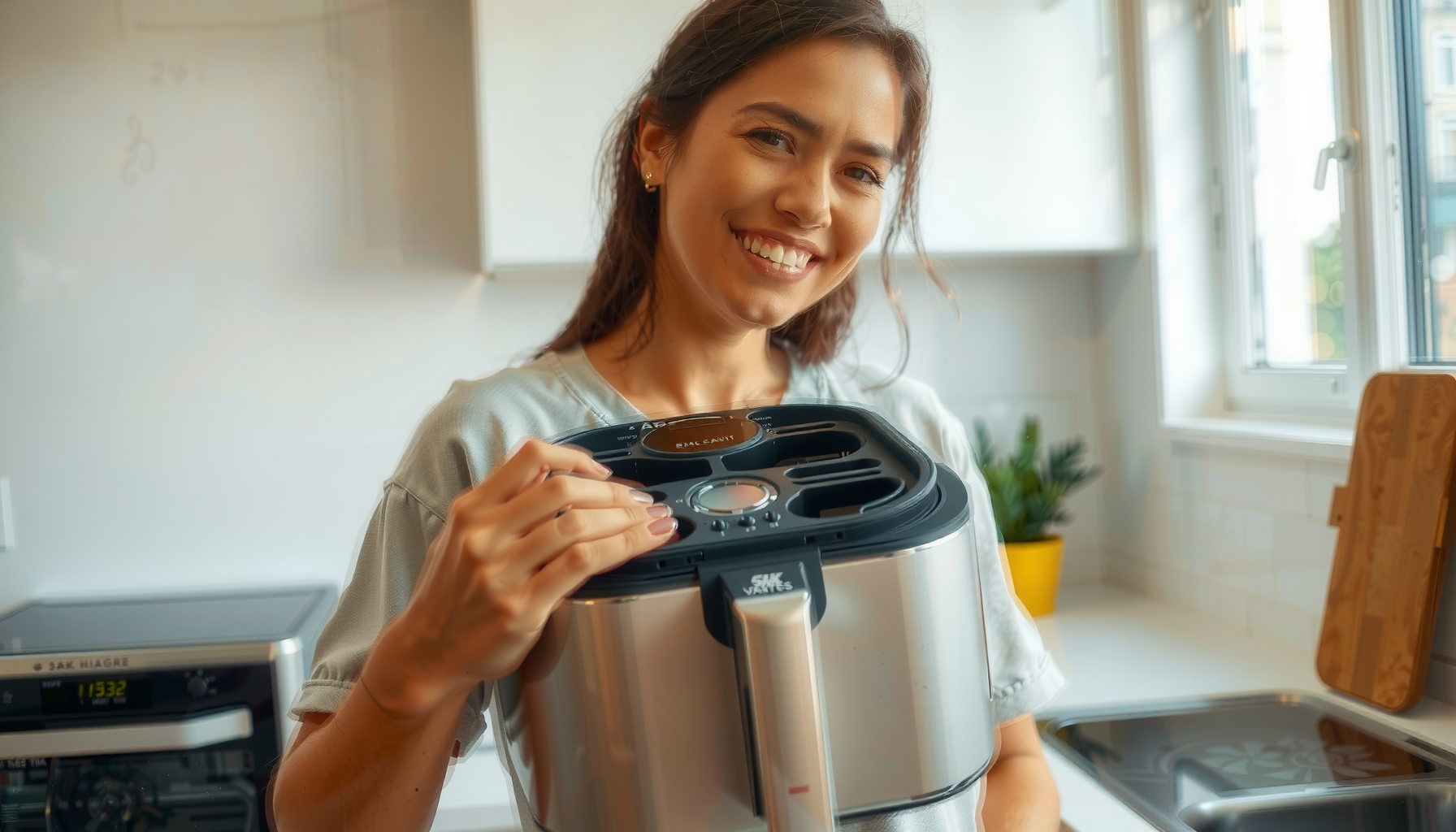 Tower T17088 Vortx air fryer review β lifestyle photo showing Tower T17088 Vortx 9L in use