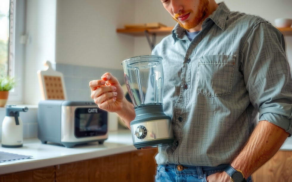Ninja BN495UK blender review β lifestyle photo showing Ninja Blender with Auto-iQ in use