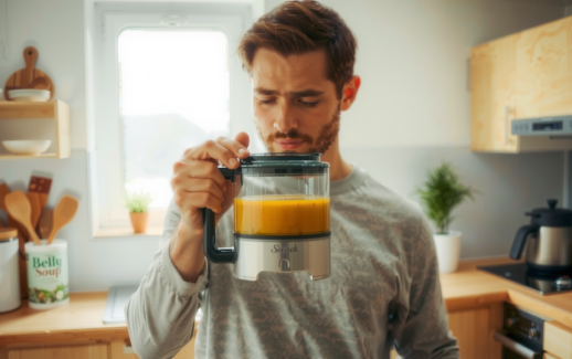 Morphy Richards soup maker — lifestyle photo showing Morphy Richards Classic Soup in use