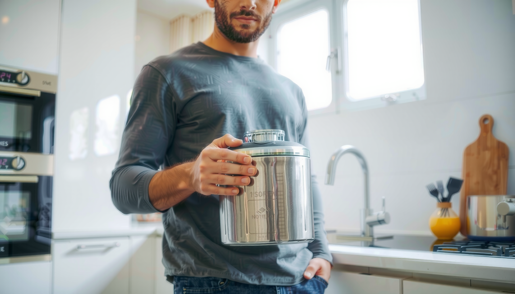 best ice cream maker uk — lifestyle photo showing Cuisinart Deluxe Ice Cream in use