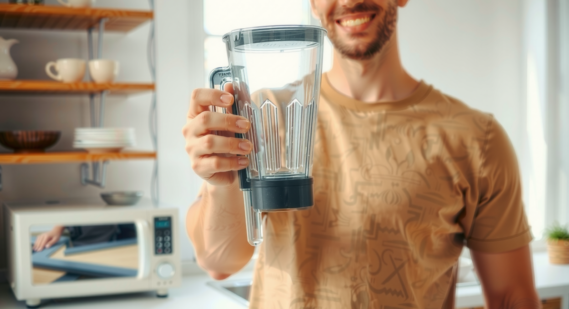 Russell Hobbs Desire Jug Blender 24722 — lifestyle photo showing Russell Hobbs Desire Jug in use