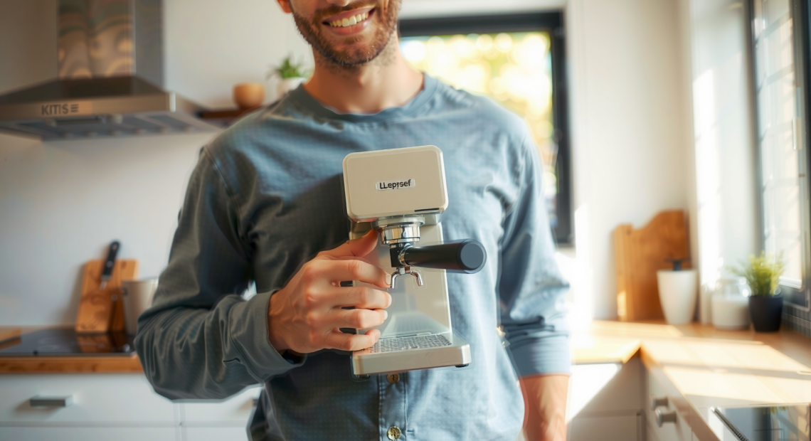 De'Longhi Dedica Style EC685M review — lifestyle photo showing De'Longhi Dedica Style EC685M in use