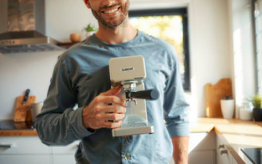 De'Longhi Dedica Style EC685M review — lifestyle photo showing De'Longhi Dedica Style EC685M in use
