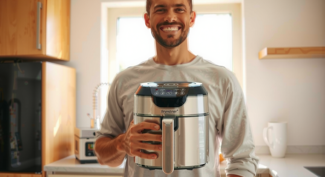 Russell Hobbs 4L Rapid Digital Air — lifestyle photo showing Russell Hobbs 4L Rapid in use