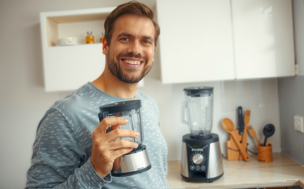 NutriBullet 900 Series UK — lifestyle photo showing NutriBullet 900 Series Personal in use
