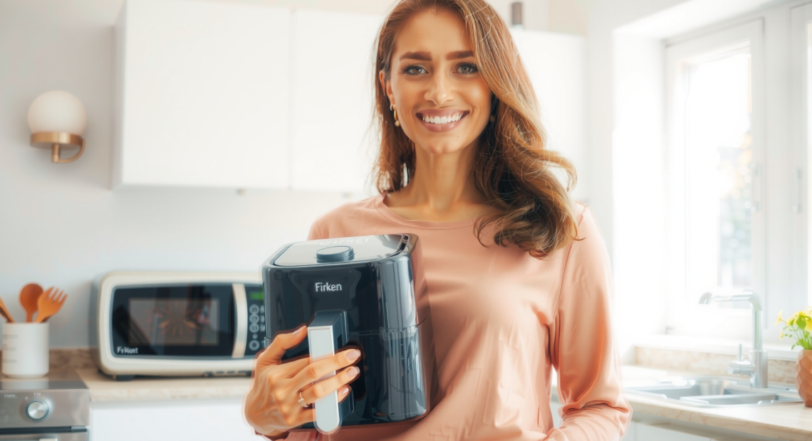 Ninja AF180UK Air Fryer review — lifestyle photo showing Ninja Air Fryer MAX in use