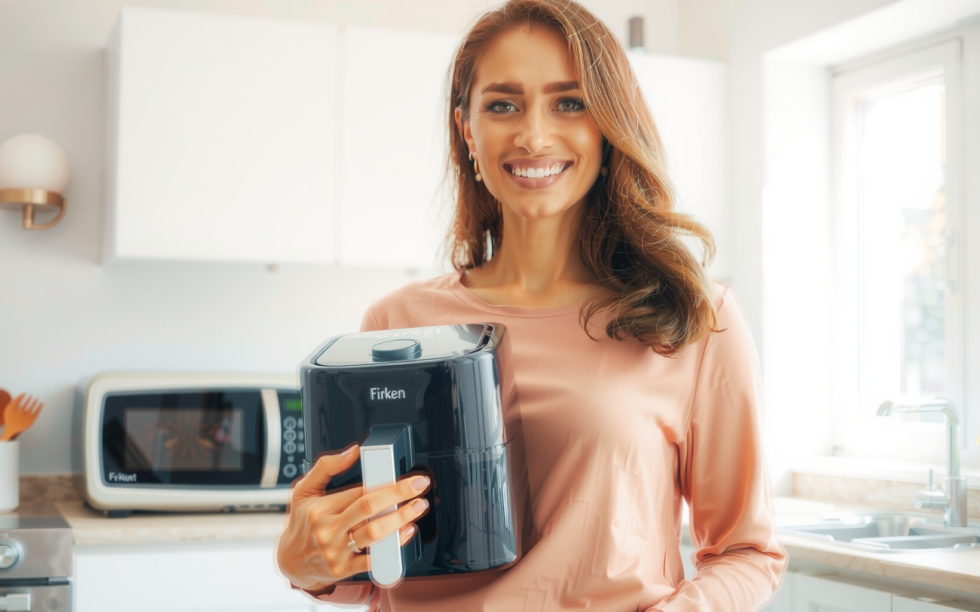 Ninja AF180UK Air Fryer review — lifestyle photo showing Ninja Air Fryer MAX in use