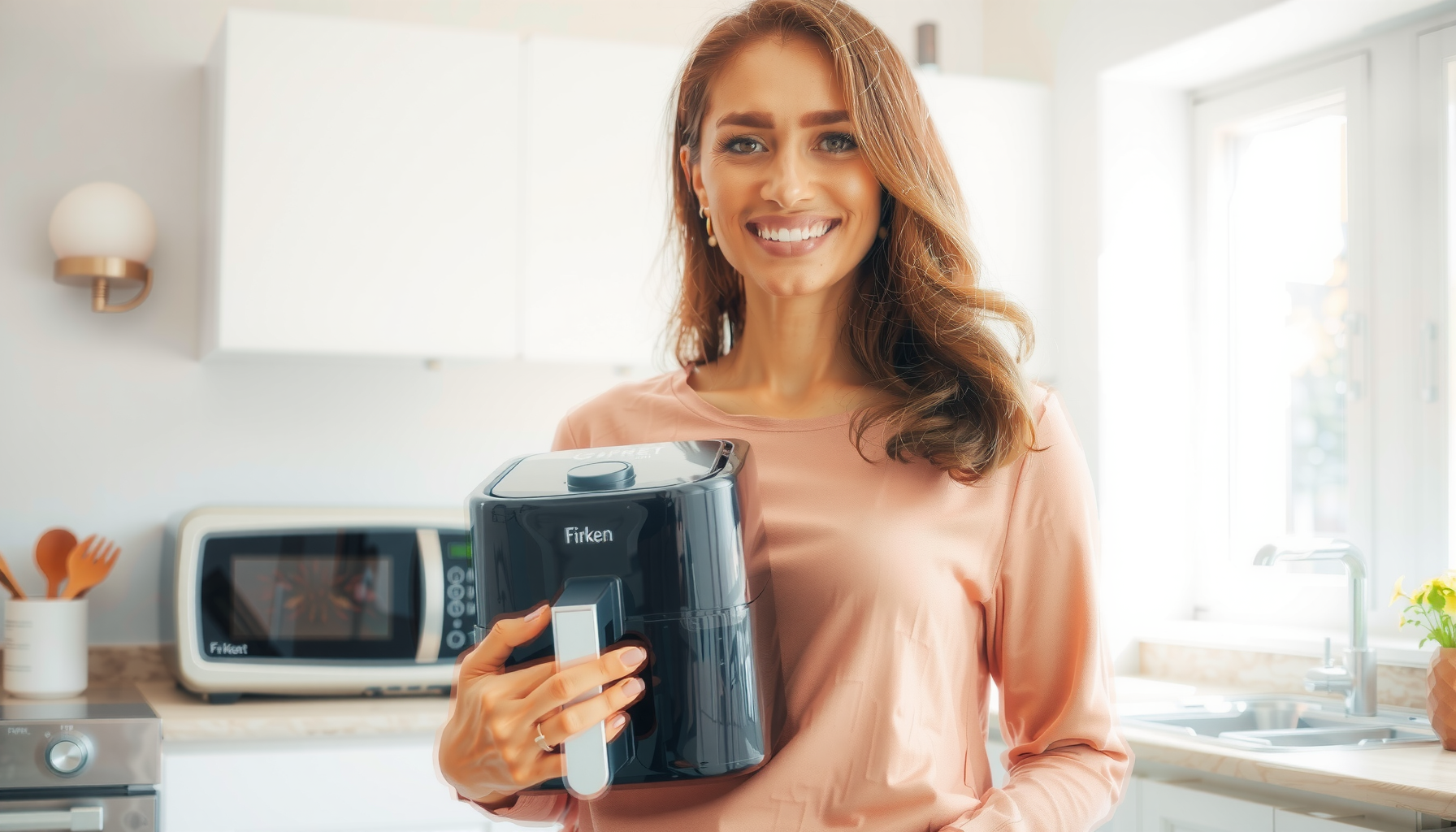 Ninja AF180UK Air Fryer review — lifestyle photo showing Ninja Air Fryer MAX in use