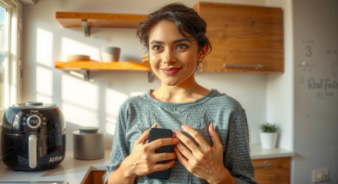 Cuisinart XXL air fryer with 2 — lifestyle photo showing Cuisinart XXL10.4L Air Fryer in use