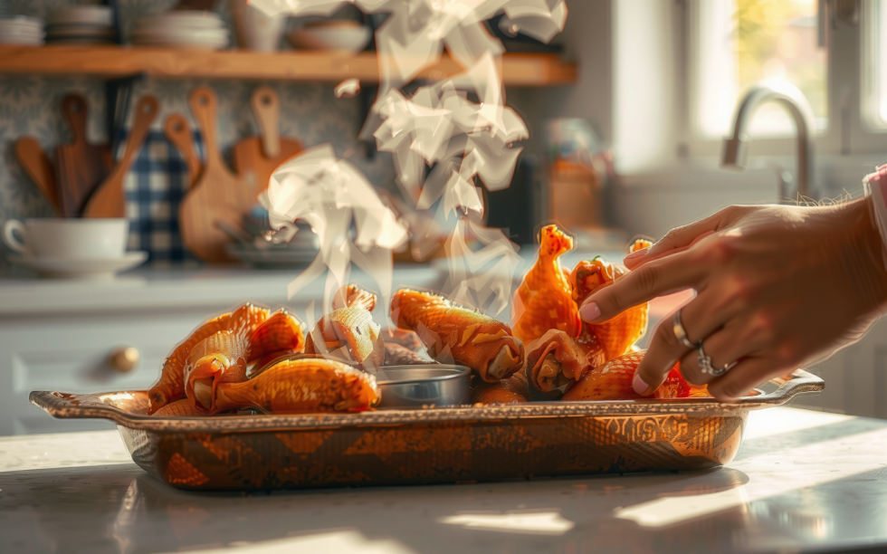 Tower T17151 Vortx air fryer review — lifestyle photo showing Tower T17151 Vortx Dual in use