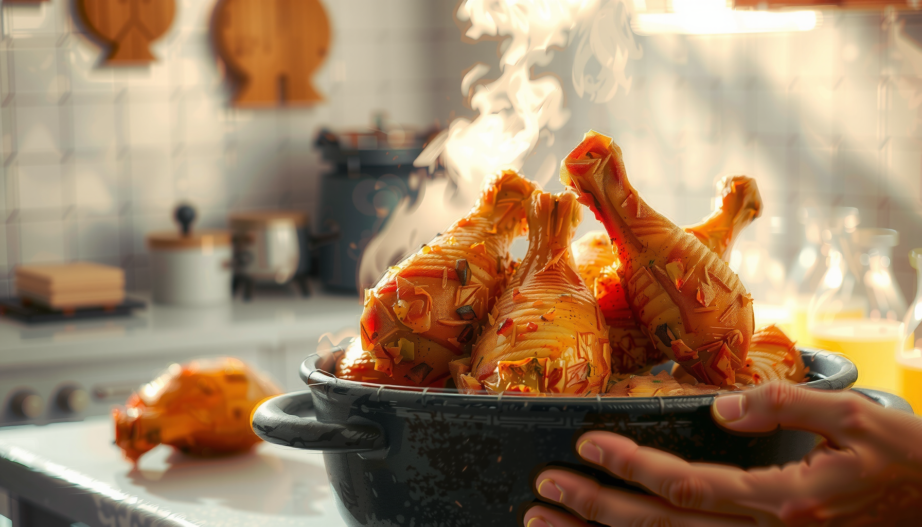 Salter Crisp & Go Air Fryer — lifestyle photo showing Salter Crisp & Go in use