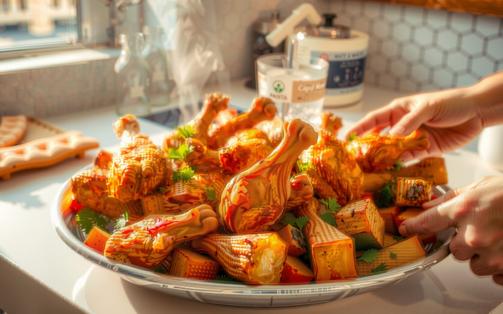 Bosch Series 6 Air Fryer XXL — lifestyle photo showing Bosch Series 6 Air in use