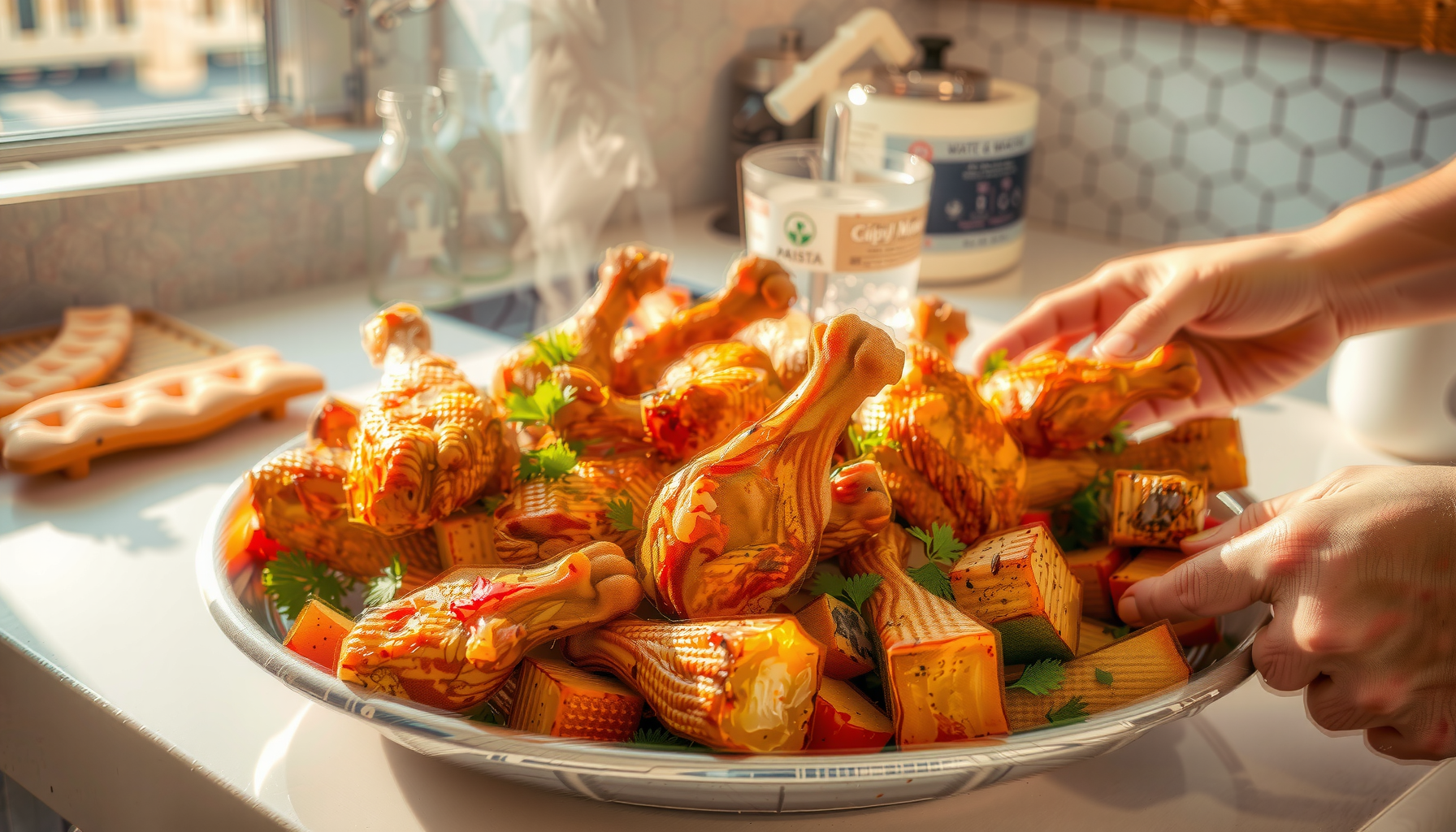 Bosch Series 6 Air Fryer XXL — lifestyle photo showing Bosch Series 6 Air in use