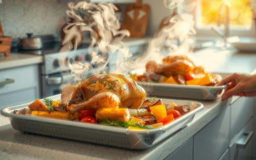 Salter EK4548 dual air fryer review — illustrative AI-generated lifestyle image