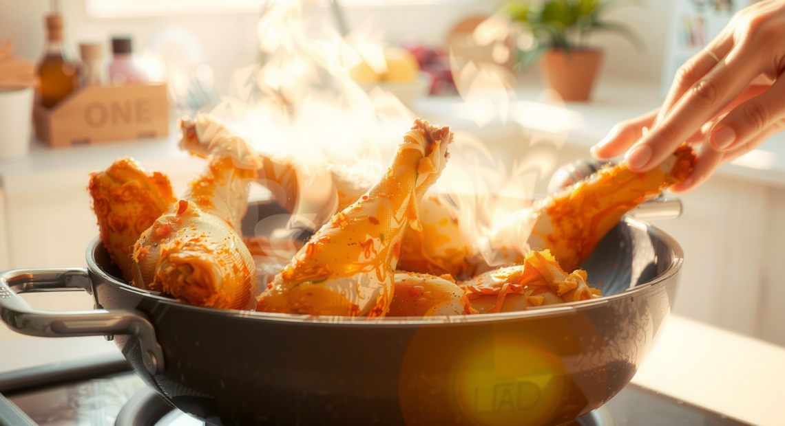 Amazon Basics 6 litre air fryer — illustrative AI-generated lifestyle image