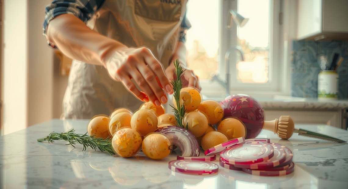 COSORI Air Fryer 5.5L UK — illustrative AI-generated lifestyle image