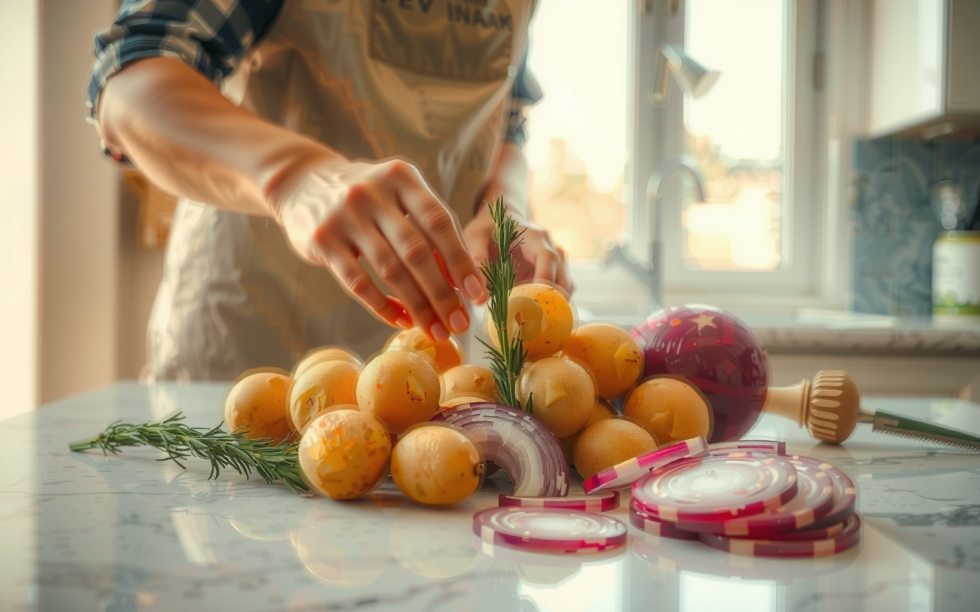 COSORI Air Fryer 5.5L UK — illustrative AI-generated lifestyle image