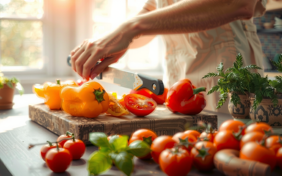 ADIVO dual capacity air fryer — illustrative AI-generated lifestyle image