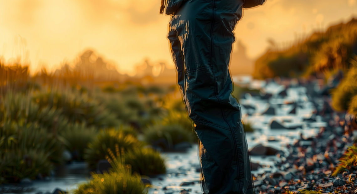 waterproof cycling trousers men — illustrative AI-generated lifestyle image