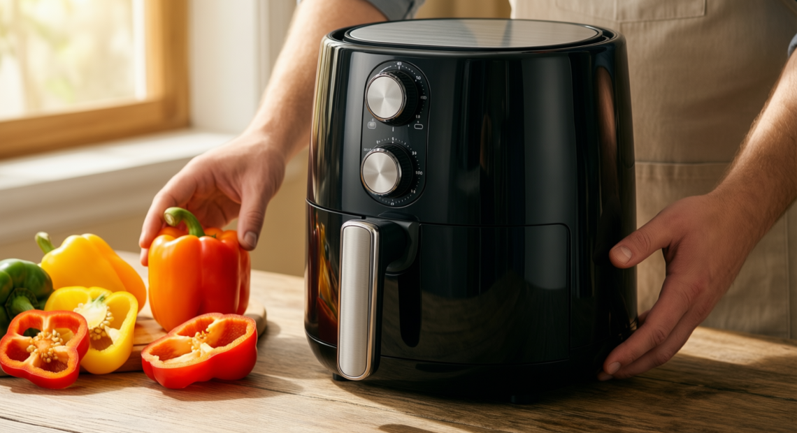 status oklahoma air fryer 4 litre — illustrative AI-generated lifestyle image