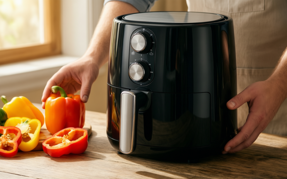status oklahoma air fryer 4 litre — illustrative AI-generated lifestyle image