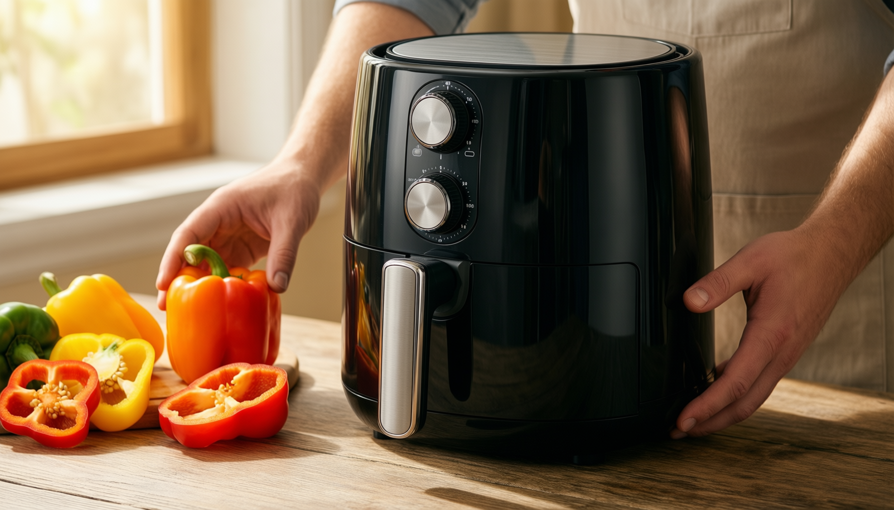 status oklahoma air fryer 4 litre — illustrative AI-generated lifestyle image