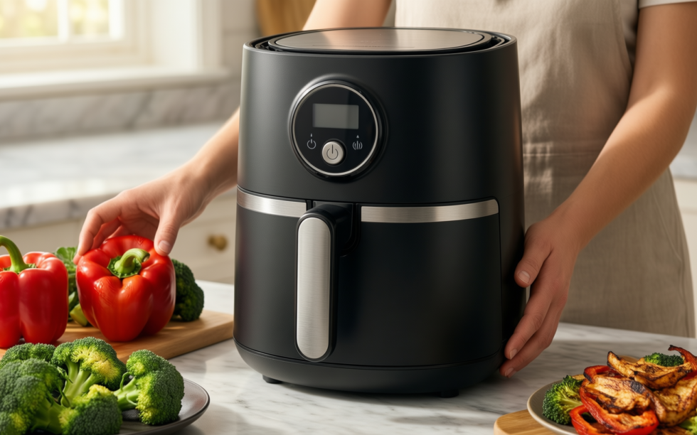 Philips Airfryer 3000 Series 7.2L review — illustrative AI-generated lifestyle image