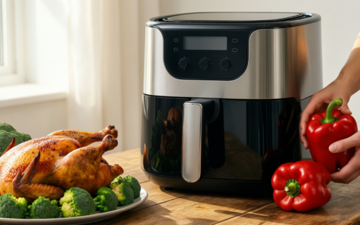 kenmore 7.8l air fryer — illustrative AI-generated lifestyle image
