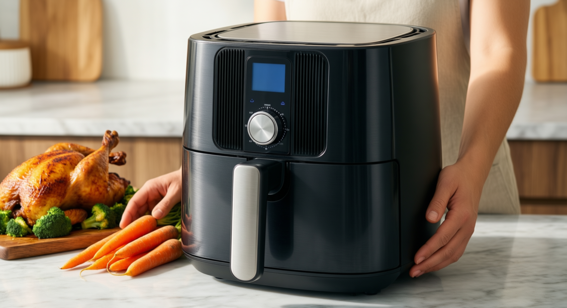 uten 5.5l air fryer review — illustrative AI-generated lifestyle image