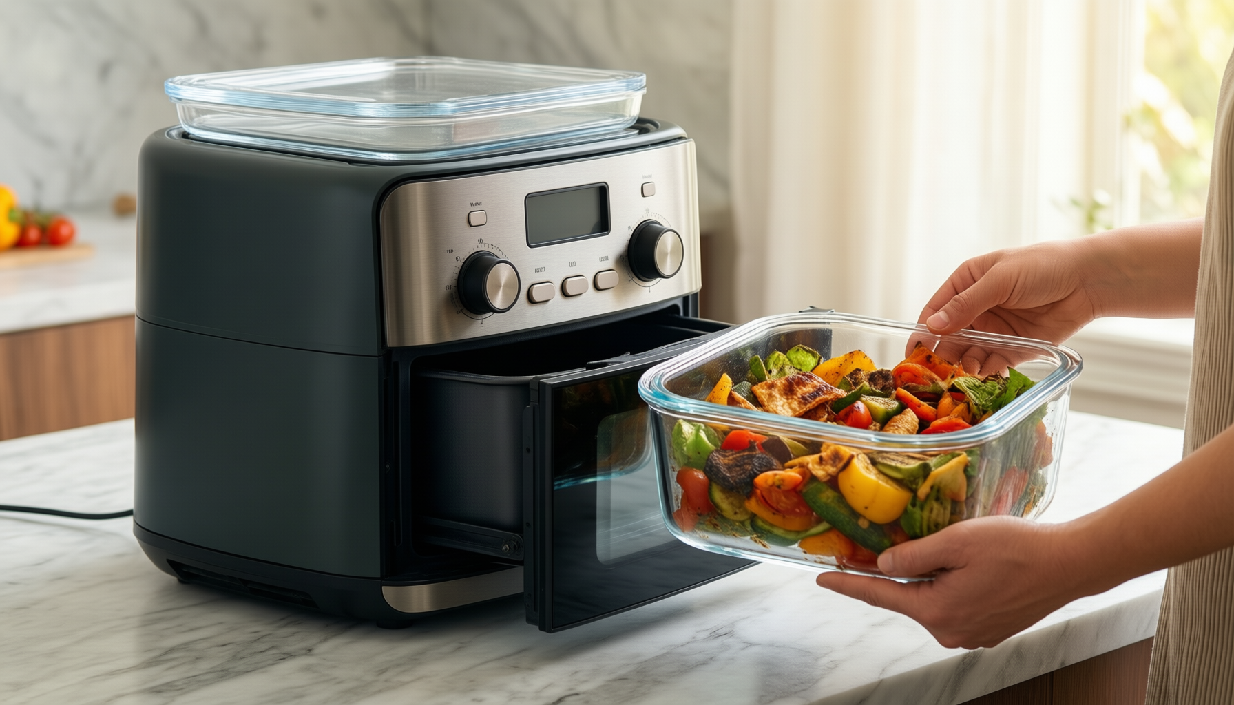 livwell air fryer 6l review — illustrative AI-generated lifestyle image