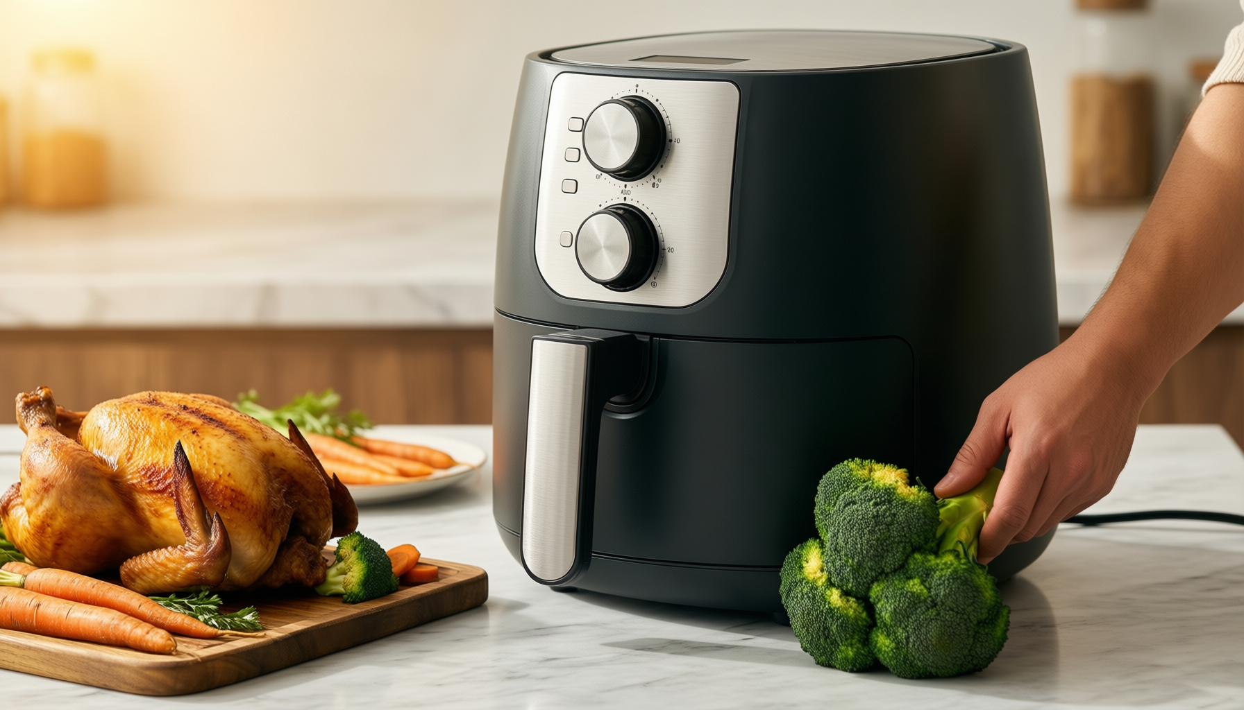 tower vortx 7-in-1 air fryer review — illustrative AI-generated lifestyle image