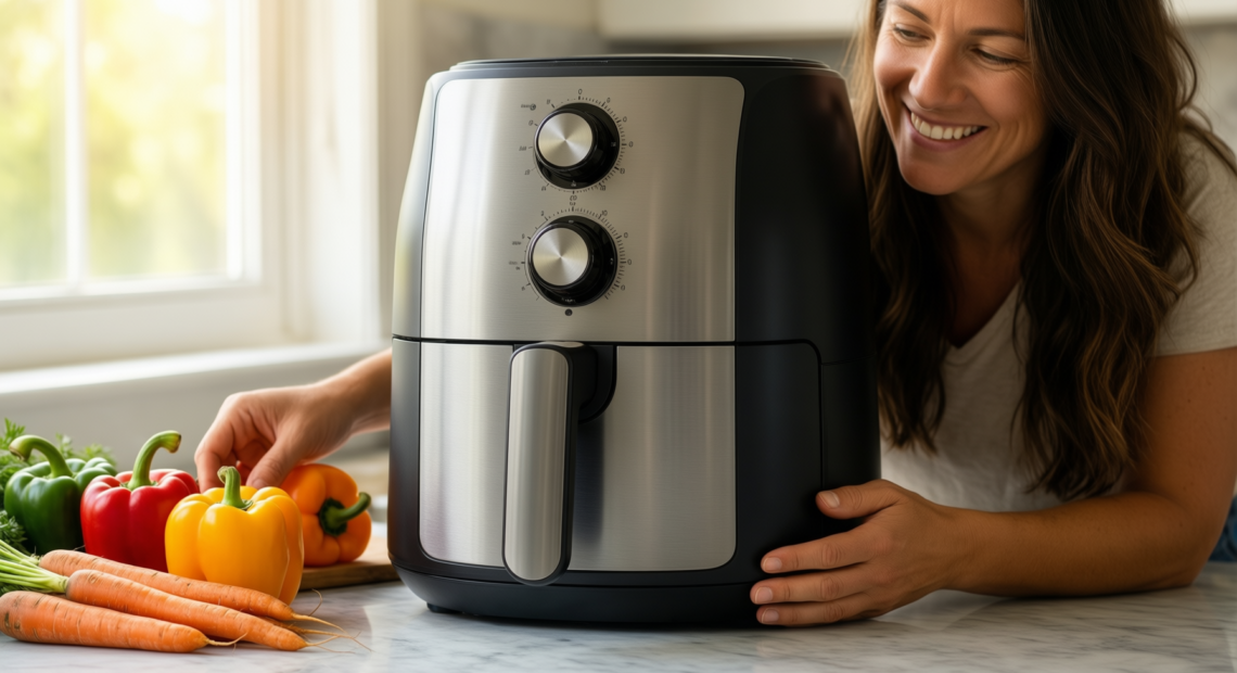 Midea Air Fryer 4L — illustrative AI-generated lifestyle image