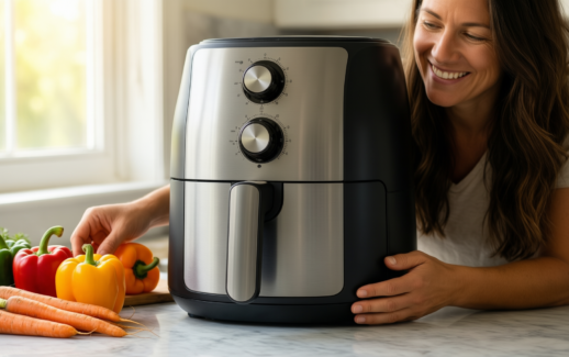 Midea Air Fryer 4L — illustrative AI-generated lifestyle image