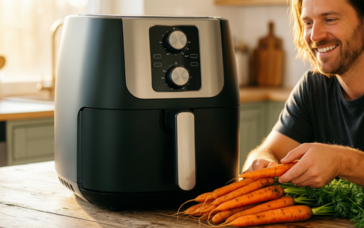 TopStrong Double Stack Air Fryer Review — illustrative AI-generated lifestyle image