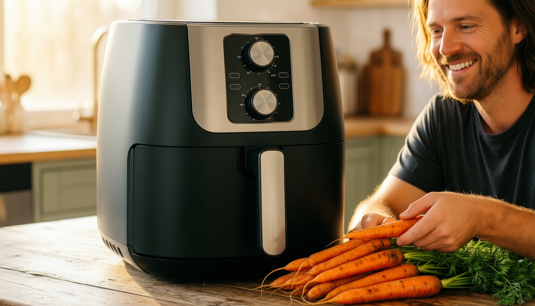 TopStrong Double Stack Air Fryer Review — illustrative AI-generated lifestyle image
