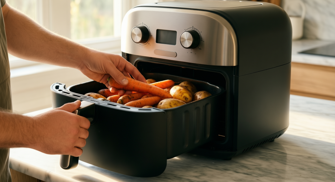 15l air fryer oven uk — illustrative AI-generated lifestyle image